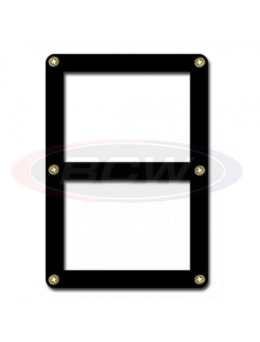 BCW 2 Card Screwdown Holder - Black Border