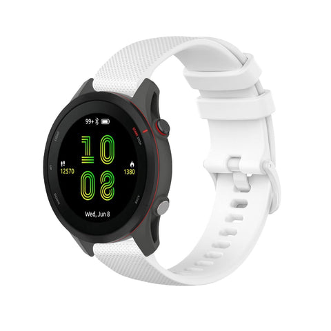 KUTEWEU Strap for Garmin Forerunner 255S, 18mm Silicone Watch Band Sport Strap Compatible with Garmin Venu 2S/Garmin Vivomove 3s/Garmin Move3S/ Garmin Vivoactive 4S/ Garmin Active S (White)
