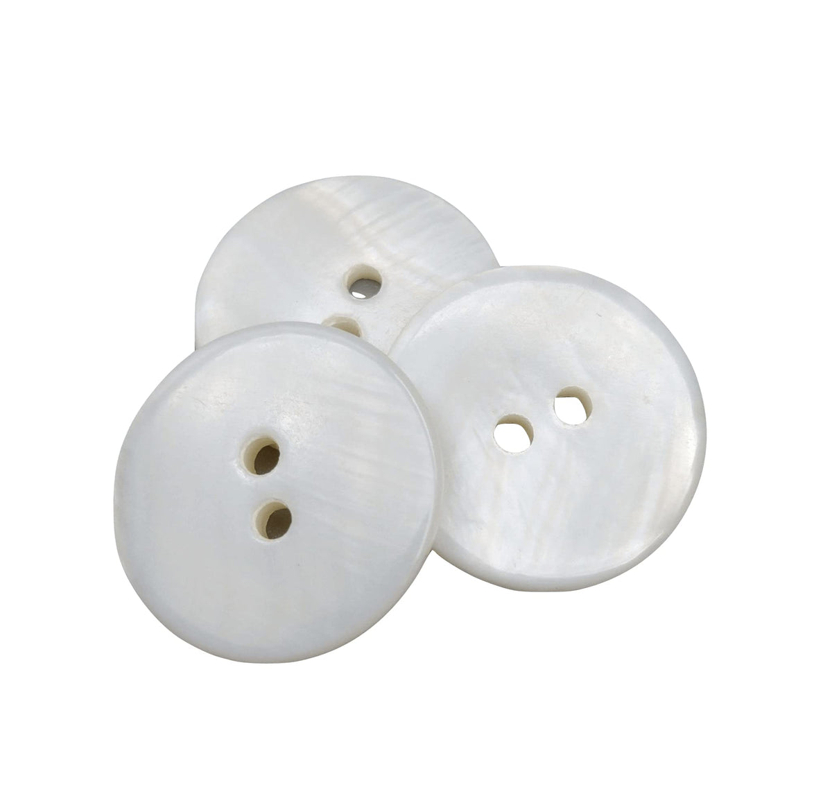 50 x River Natural Mother of Pearl Sewing Buttons 20 mm Made and Dispatched from Spain