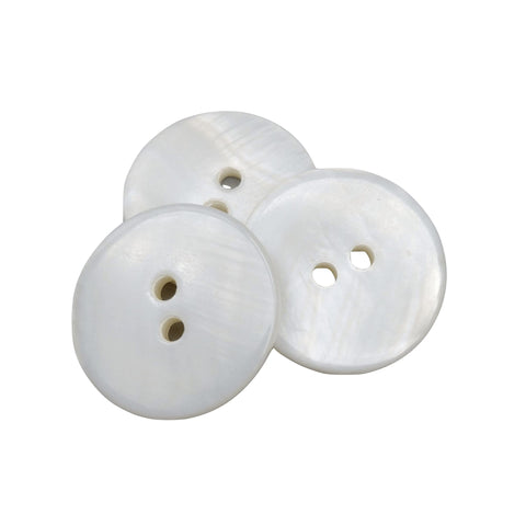 50 x River Natural Mother of Pearl Sewing Buttons 20 mm Made and Dispatched from Spain