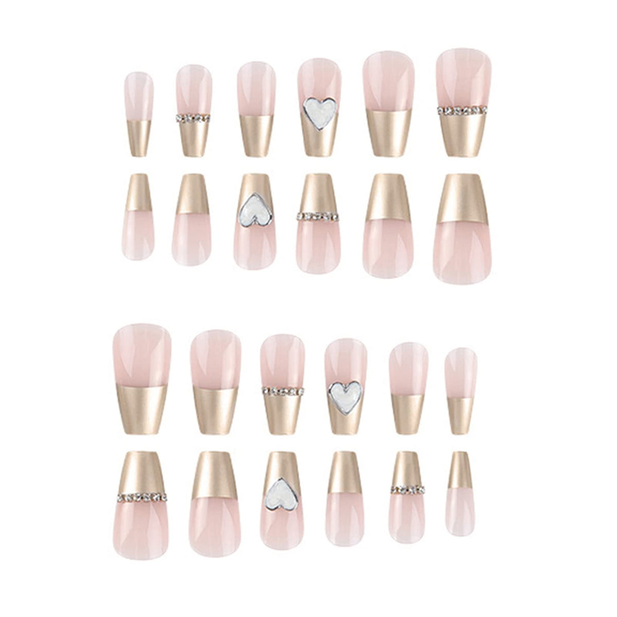 Generic 24Pcs Fake Nails Nail Decoration Beautiful Bowknot Decor Press On Nails A