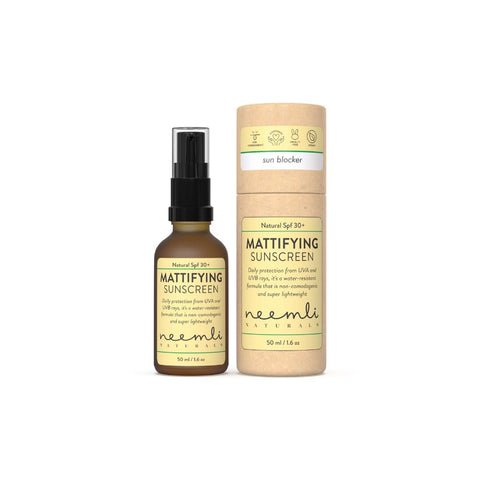 Neemli Naturals SPF 30+ Mattifying Sunscreen | Super Lightweight, Protects From Harmful UVA & UVB Rays | Quick Absorb, Hydrates Skin, 50ml (Pack of 1)