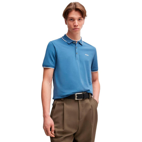 HUGO Men's Dinoso222 Polo, Medium Blue427,