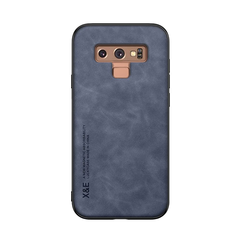 Kepuch Silklike Case for Samsung Galaxy Note 9 - Cover Bumper Built-in Metal Plate for Samsung Galaxy Note 9 - Blue