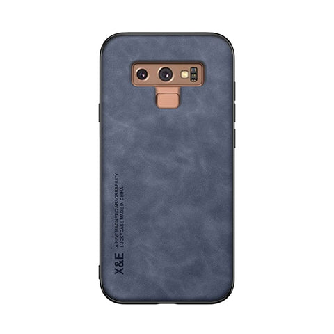 Kepuch Silklike Case for Samsung Galaxy Note 9 - Cover Bumper Built-in Metal Plate for Samsung Galaxy Note 9 - Blue