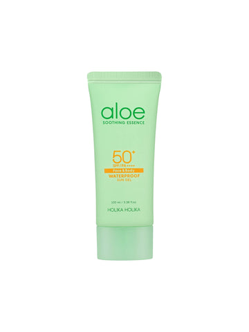 Holika Holika Aloe Waterproof Sun Cream 70ml - Mild, Soft, Moisturizing, Non-sticky, No White Cast, Aloin Free Sun Screen protect UV ray