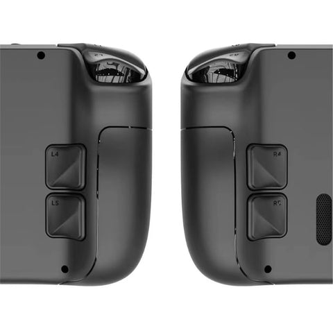 BlackYellowPurpleGreen Buttons Suitable For Steam Deck Back Case Console Back Case Button Conversion (Black)