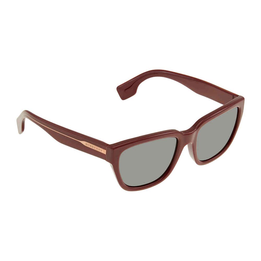 Burberry BE4277F Sunglasses 37603H-54 - Men's, Bordeaux Frame, Dark Green BE4277F-37603H-54