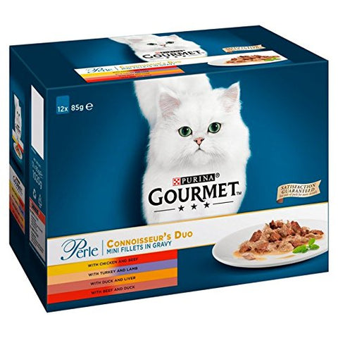 Gourmet Perle Connoisseur's Duo Mini Fillets In Gravy 48 x 85g
