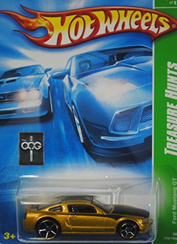 Hot Wheels Ford Mustang GT Gold 2008 Treasure Hunt Series 1:64th Scale Die Cast Collectible Car