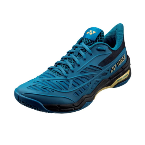 YONEX Power Cushion Cascade Drive Badminton Court Shoe (Teal Blue/Gold) (10.5)