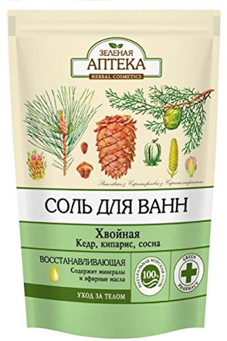 6265 Bath Salt"Coniferous" Eliminates Negative Emotions 500g Green Pharmacy