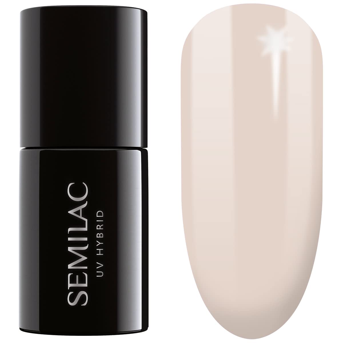 SEMILAC 583 Second Skin Nude Nail UV Gel Polish | Long Lasting and Easy to Apply | Soak off UV/Led | Perfect for Home and Professional Manicure and Pedicure 7 ml