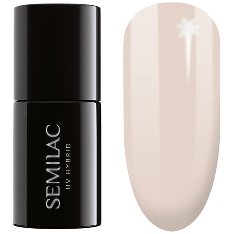 SEMILAC 583 Second Skin Nude Nail UV Gel Polish | Long Lasting and Easy to Apply | Soak off UV/Led | Perfect for Home and Professional Manicure and Pedicure 7 ml