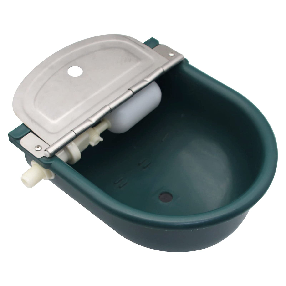 Abustle pig Automatic Water Bowl Plastic Livestock Waterer for Horse Cattle Goat Sheep Dog,Farm Grade Sheep Water Trough Bowl (with Drainage Hole & 39.37 inch Pipe)â€¦ (Without 39.37 inch Pipe)