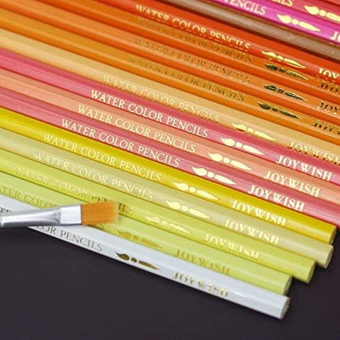 INFINITY Portraits Themed Watercolor Pencils Set | 24 Quality, Selected Vibrant Colors | Draw and Paint at the Same Time | For Adult Artists and Gifting | In Special Tin Box