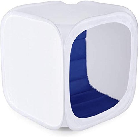 JWCN Photo Studio Shooting Tent Light Cube Diffusion Soft Box Kit with 4 Colors Backdrops for Photography, (Red Dark Blue Black White),80 * 80cm,Uptodate