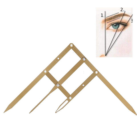 Tattoo Eyebrow Ruler, Eyebrow Measure Ruler Eyebrow Tattoo For Eyebrow Drawing Designs Eyebrow Shapes, Makeup Symmetrical Tool Accessory For Tattoo Artist Novice(Black)
