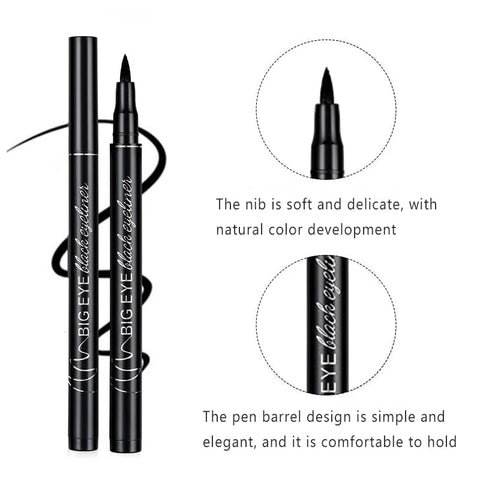 3 PCS Customized Eyebrow Enhancer Kit,Including 1 Black Eyeliner, 1 Dark Brown Eyebrow Pencils and 1 Eyebrow Razor #20230901