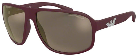 Armani EA4130 Sunglasses 57515A-63 -, Light Brown Mirror Gold EA4130-57515A-63