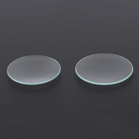 Concave Watch Glass, Watch Glass Replacement, Double Dome Round Flat Watch Crystal Lens Glass Replacement Parts for Watchmaker Repair Round Glass Parts Flat Crystal Lens (30+32)