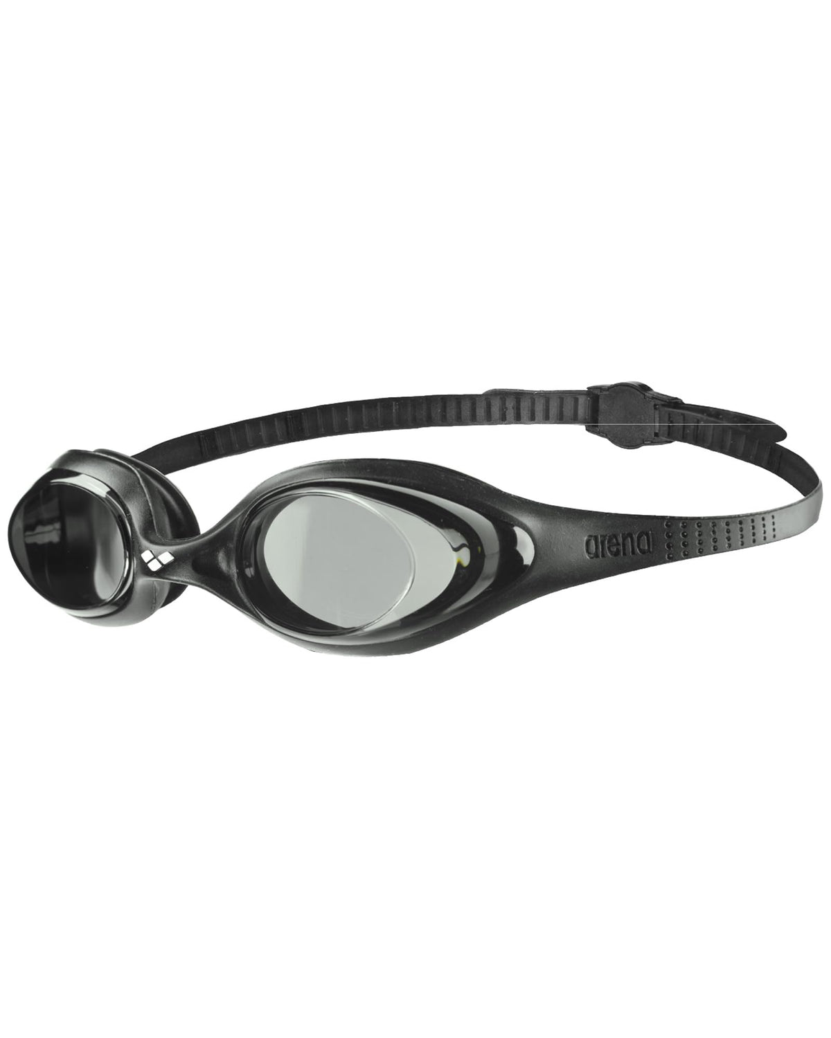 Arena Unisex Adult Spider Swimming Goggles Beginners Men and Women Anti-Fog No Leaking for Fitness Swimming, Non-Mirror Lens, Smoke/Black/Black