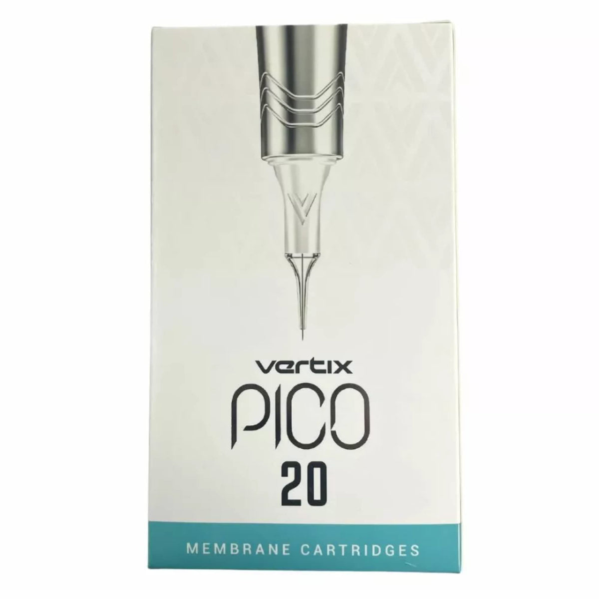 Vertix - Pico Membrane Cartridge Needles - 1 Round Liner - 0.25mm Long Taper - Maximize Ink Flow & Saturation (20 Count)