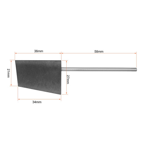 uxcell RC Boat Rudder with L Shape Servo Arm,Rudder Pad Thickness 5.7mm 1 Set