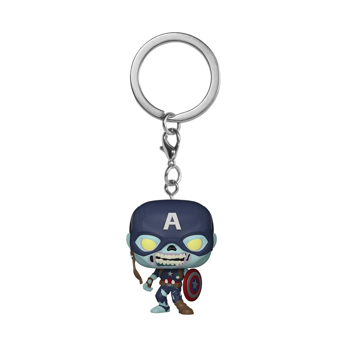 Funko POP Pop! Keychain: What If? - Zombie Captain America S2- Keychain 1 Multicolor