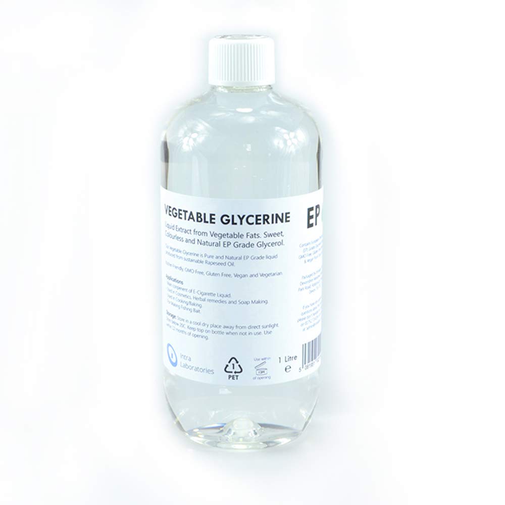 Vegetable Glycerine/Glycerol - 1 litre (L) - Ultra Pure Food Grade Liquid