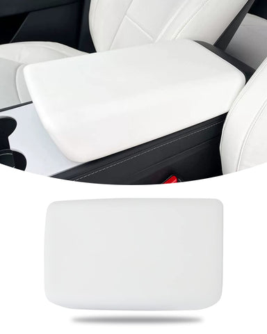 LIMBQS White Center Console Cover for Tesla Model 3 Y, Armrest Cover Pad for Tesla 2017-2022