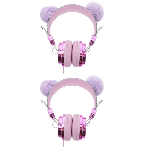 SOLUSTRE 2pcs Headphones Earphones Wired Kids Over Ear Headphone Earphones for School Earphones for Travel Abs Headset Child