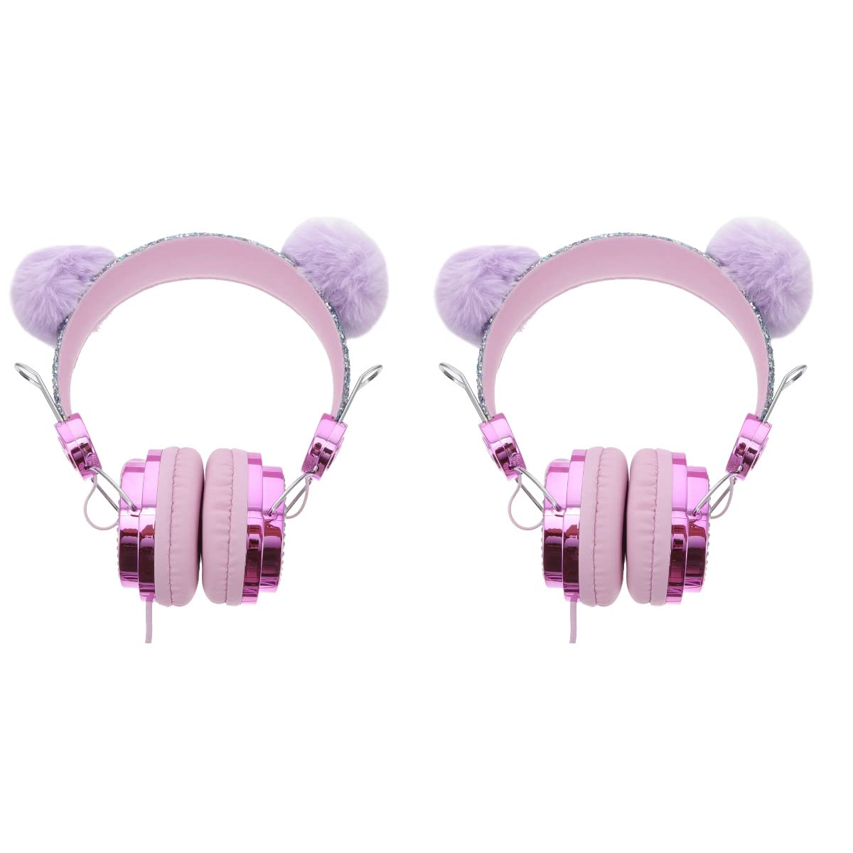 SOLUSTRE 2pcs Headphones Earphones Wired Kids Over Ear Headphone Earphones for School Earphones for Travel Abs Headset Child