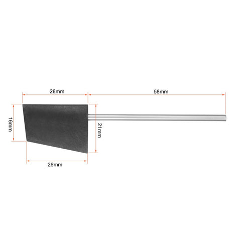 uxcell RC Boat Rudder with L Shape Servo Arm,Rudder Pad Thickness 4.4mm 1 Set