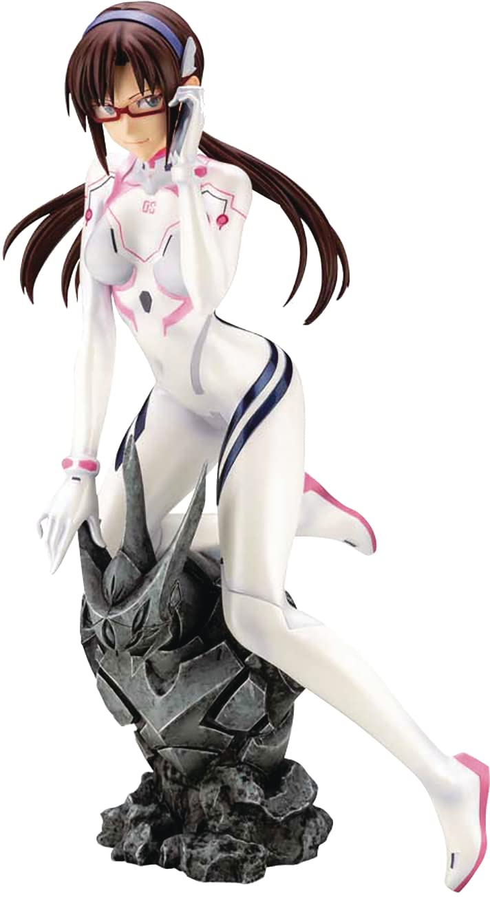 Kotobukiya Evangelion: 3.0+1.0 Thrice Upon a Time: Mari Makinami Illustrious (White Plugsuit Version) PVC Statue,Multicolor,PP981