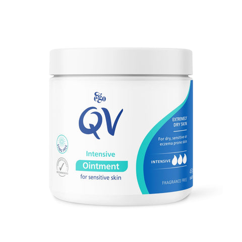 QV Intensive Ointment 450g, Helps to Protect and Soothe Dry and Sensitive Skin, Sting Free, Ideal for Drier Areas