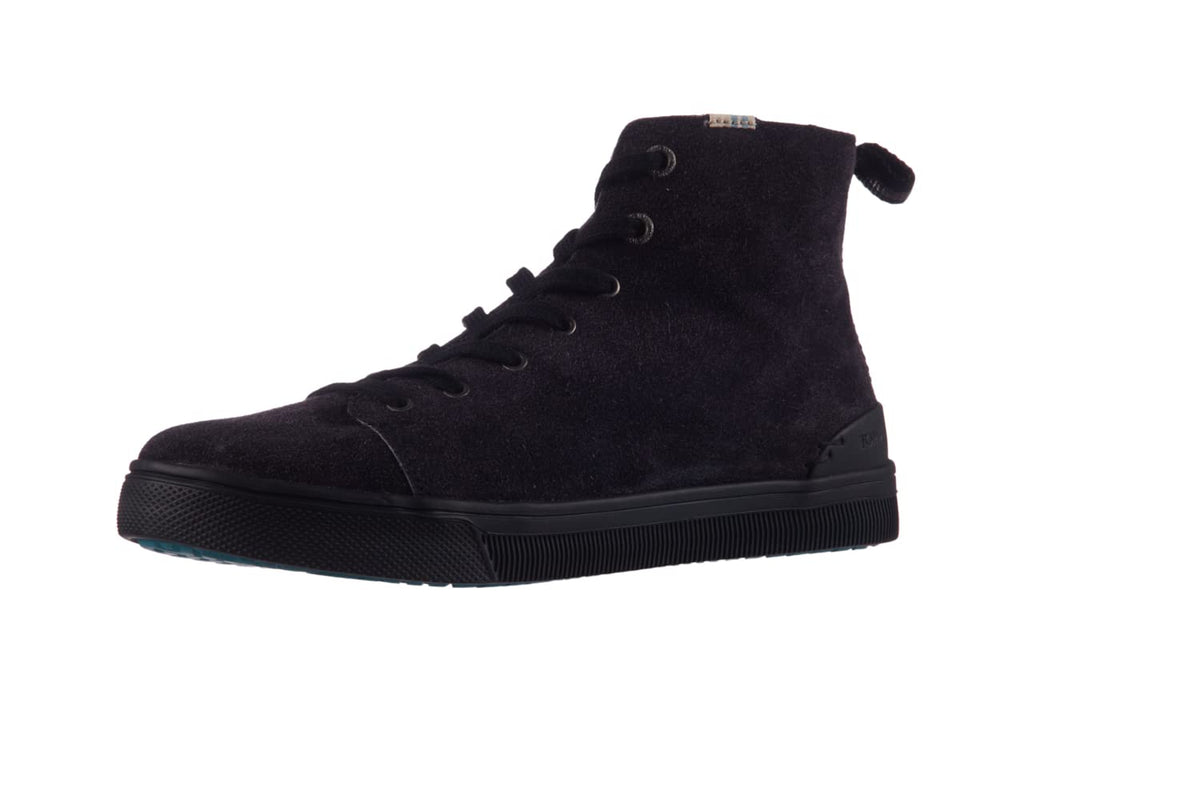 TOMS Women's Trvl Lite High Sneaker, Size: 8 B(M) US, Color: Black Shaggy Suede