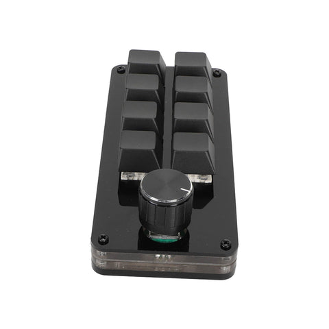 Haofy Mini 8 Key Keypad, Customizable Programming Wired Connection Macro Mechanical Keyboard Blue Switch with Knob for Gaming