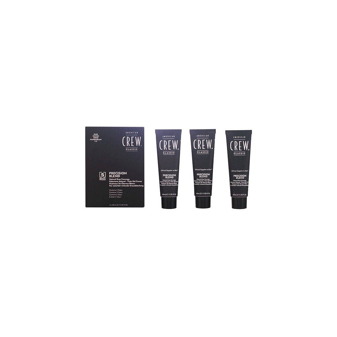 American Crew - Precision Blend Natural Grey Coverage (Dark) With Activator