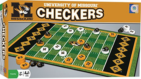 MasterPieces Family Game - NCAA Missouri Tigers Checkers - Officially Licensed Board Game for Kids & Adults