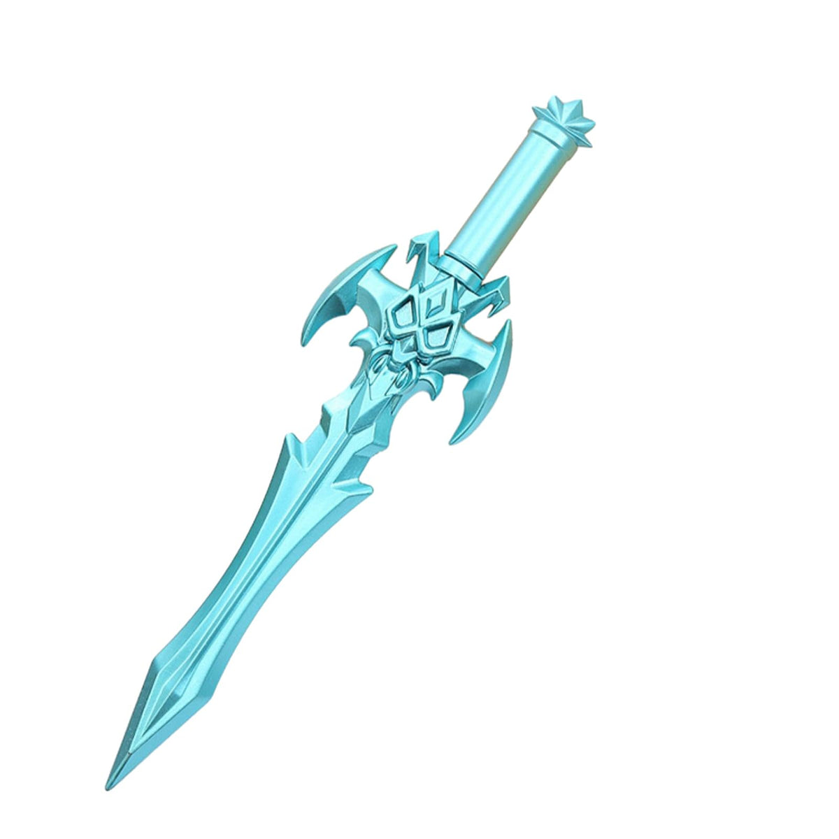 Joucien 6pc-0.5mm Sword Shaped Plastic Neutral Pen Full Needle Black Neutral Pen-green