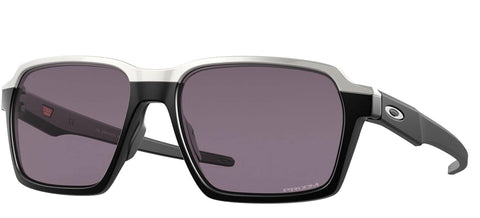 Oakley PARLAY OO 4143 Silver Matte Black/Prizm Grey 58/16/145 men Sunglasses