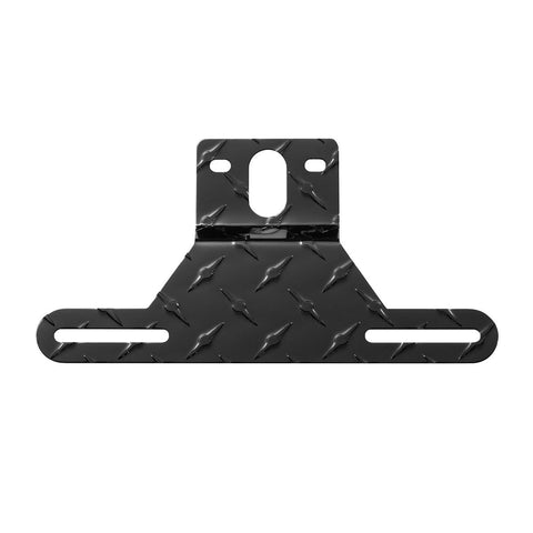 Aluminum License Plate Light Bracket, Trailer License Plate Holder Bracket, Universal Vehicle Plate Holder Accessories, Suitable for Most Trucks Trailers RVs Boats (Black)