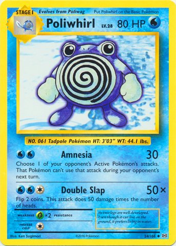 Pokemon - Poliwhirl (24/108) - XY Evolutions