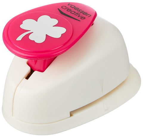 Vaessen Creative Craft Paper Punch Medium, Four Leaf Clover, for DIY Projects, Scrapbooking and Card Making, Multi-Colour, 7.3 x 5.3 x 5 cm