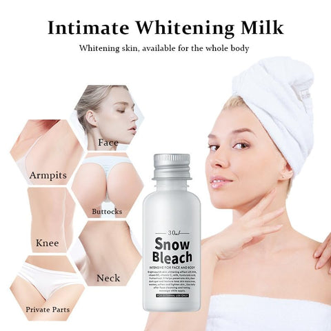 Snow Bleach Whitening Cream for Body,Vitamin C Skin Lightening Cream for Intimate Areas and Bleaching,Corrector Dark Spot Remover for Face,Body,Armpit,Underarm,Elbow,Inner Thigh-With Niacinamide