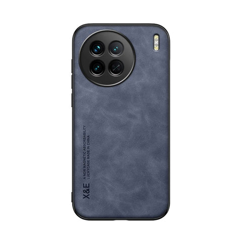 Kepuch Silklike Case for Vivo X90 - Cover Bumper Built-in Metal Plate for Vivo X90 - Blue