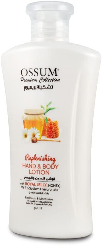 Ossum Replenishing Hand & Body Lotion- With Royal Jelly & Honey 500ML
