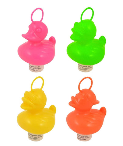 HENBRANDT Pack of 20 Weighted Ducks with Hooks 7cm Plastic Ducks in 4 Neon Colours Kids Bath Toys Paddling Pool Hook The Duck Fairground Game Fundraiser Summer Fun for Boys and Girls