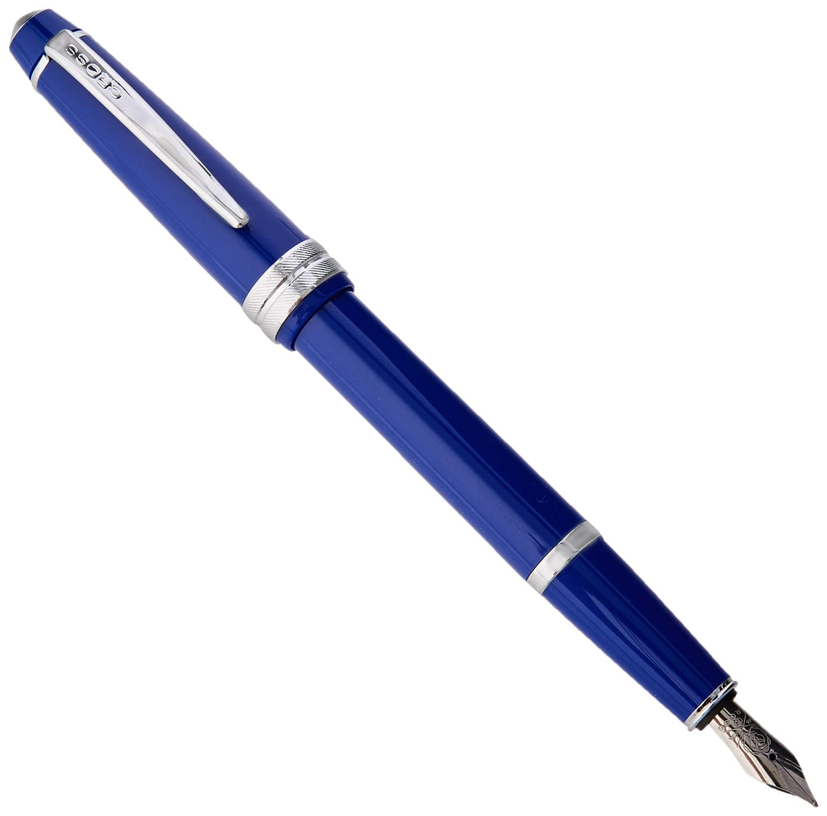 CROSS Bailey LightPolished Resin Refillable Fountain Pen, Fine Nib, Includes Premium Gift Box - Blue